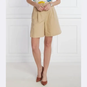Weekend MaxMara Szorty ECUBA | Relaxed fit | z dodatkiem lnu
