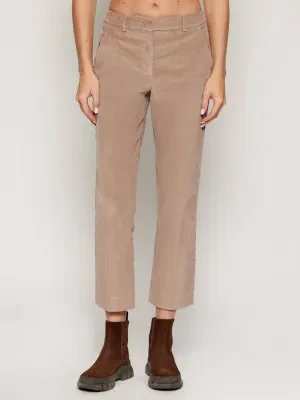 Weekend MaxMara Sztruksowe spodnie MARRUCA | Slim Fit