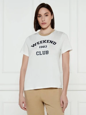 Weekend MaxMara T-shirt Vello | Regular Fit biały