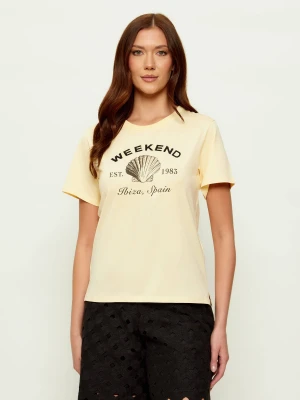 Weekend MaxMara T-shirt WKDBORA | Relaxed fit żółty
