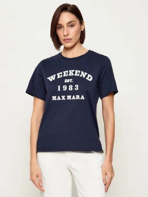 Weekend MaxMara T-shirt WKDTENUE | Relaxed fit granatowy