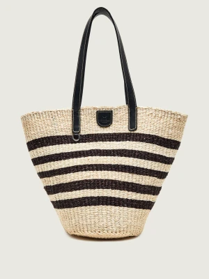Weekend MaxMara Torba plażowa WKAGENNAIO | z dodatkiem skóry