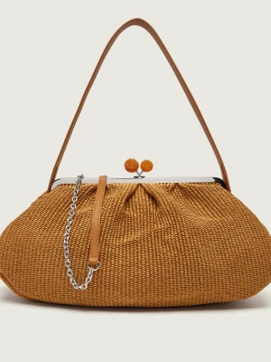 Weekend MaxMara Torebka na ramię Wkanabarro Pasticcino brązowy