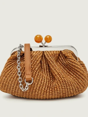 Weekend MaxMara Torebka na ramię WKAPALMAS Pasticcino | z dodatkiem skóry camel