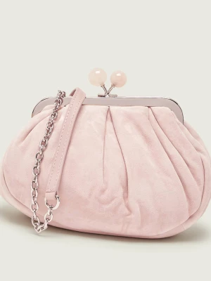 Weekend MaxMara Torebka na ramię WKAVALOIS Pasticcino | zamsz pudrowy róż