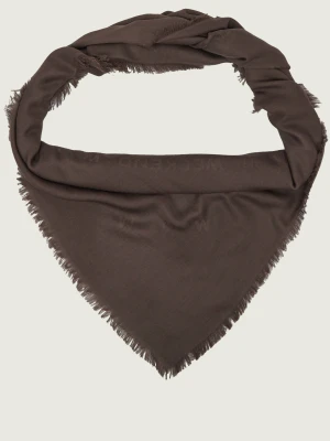 Weekend MaxMara Wełniana chusta Wkacedro | z dodatkiem jedwabiu brązowy