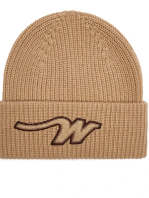 Weekend MaxMara Wełniana czapka ALBEN beżowy