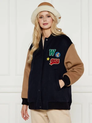 Weekend MaxMara Wełniana kurtka bomber | Loose fit