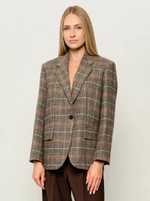 Weekend MaxMara Wełniana marynarka Wkdfebo | Regular Fit beżowy