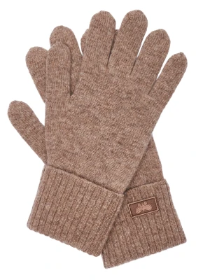 Weekend MaxMara Wełniane rękawiczki ZAMIANEW beżowy
