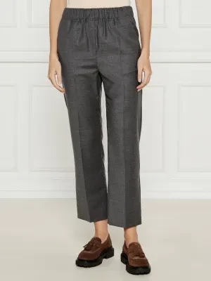 Weekend MaxMara Wełniane spodnie HATELEY | Comfort fit