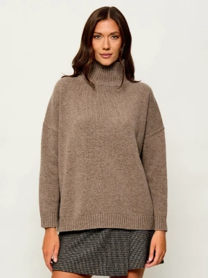 Weekend MaxMara Wełniany golf Wkdborgia | Oversize fit beżowy