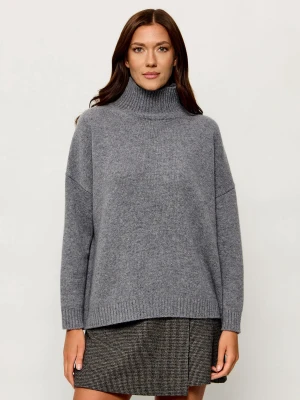 Weekend MaxMara Wełniany golf Wkdborgia | Oversize fit szary