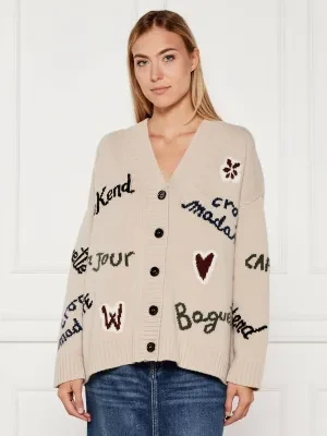 Weekend MaxMara Wełniany kardigan BELGIO | Oversize fit