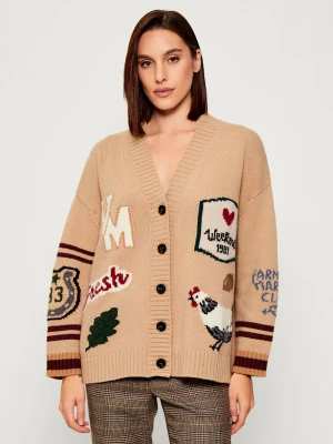 Weekend MaxMara Wełniany kardigan BELGIO | Oversize fit