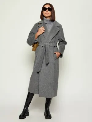 Weekend MaxMara Wełniany płaszcz TEMPERA