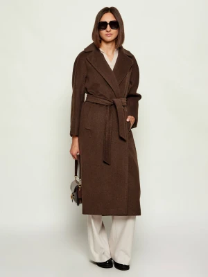 Weekend MaxMara Wełniany płaszcz TEMPERA