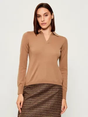 Weekend MaxMara Wełniany sweter CAPPA | Regular Fit | z dodatkiem kaszmiru