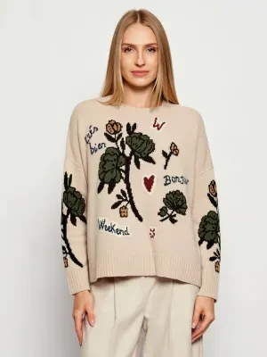 Weekend MaxMara Wełniany sweter PAVIDI | Relaxed fit