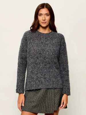 Weekend MaxMara Wełniany sweter Wkdhobby | Relaxed fit szary