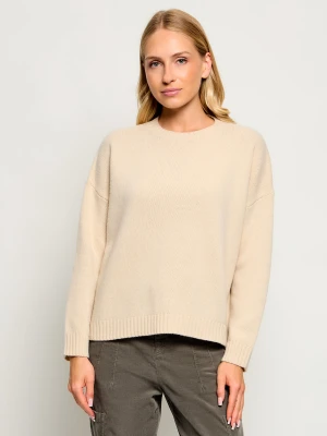 Weekend MaxMara Wełniany sweter Wkdsibari | Loose fit beżowy