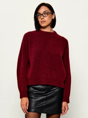 Weekend MaxMara Wełniany sweter Wkdtuono | Relaxed fit bordowy