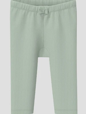 Weiche Leggings aus Rippware mit Schleifen-Detail s.Oliver zielony