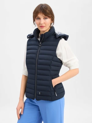 Wellensteyn Damska pikowana kamizelka Kobiety Sztuczne włókno niebieski jednolity,