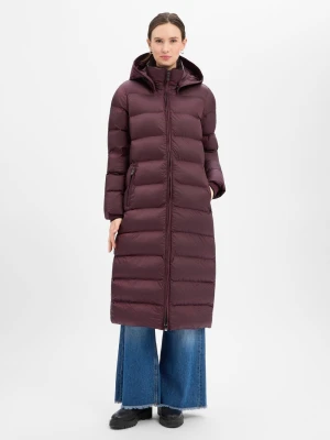 Wellensteyn Damski płaszcz funkcjonalny - Goldmine Extra Long Kobiety lila jednolity,