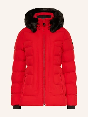 Wellensteyn Kurtka Pikowana Belvitesse Medium Z Izolacją Dupont™ Sorona® I Odpinanym Sztucznym Futrem rot