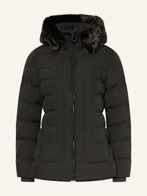 Wellensteyn Kurtka Pikowana Belvitesse Medium Z Izolacją Dupont™ Sorona® I Odpinanym Sztucznym Futrem schwarz