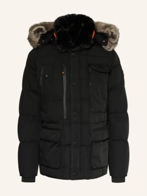 Wellensteyn Kurtka Pikowana Marvellous Ze Sztucznym Futrem I Izolacją Sorona® Aura schwarz