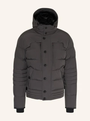 Wellensteyn Kurtka Puchowa Starstream Z Odpinanym Kapturem Wykończona Sztucznym Futrem grau