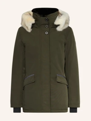 Wellensteyn Parka Enterprise Z Obszyciem Ze Sztucznego Futra I Wypełnieniem Dupont™ Sorona® gruen