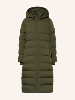 Wellensteyn Płaszcz Pikowany Goldmine Extra Long Z Odpinanym Kapturem gruen