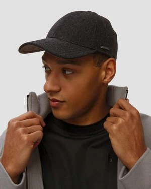 Wełniana Czapka Z Daszkiem Męska Stetson Baseball Cap Wool Herringbone