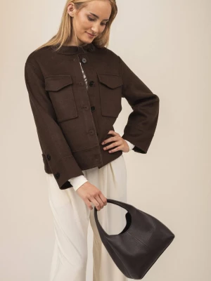 Wełniana damska krótka kurtka - Era LAÏF