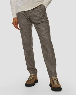 Wełniane Spodnie Męskie Alberto Lou-j-pl - Wool Herringbone