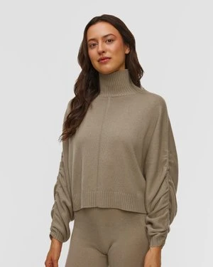 Wełniano-kaszmirowy Sweter Z Golfem Damski Allude