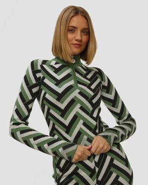 Wełniany Golf Damski Perfect Moment La Tour Sweater Print