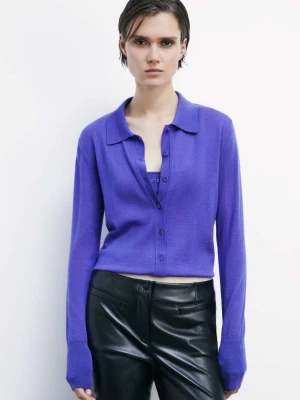 Wełniany kardigan z wewnętrznym topem PATRIZIA PEPE