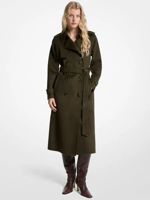 Wełniany płaszcz z paskiem MICHAEL Michael Kors