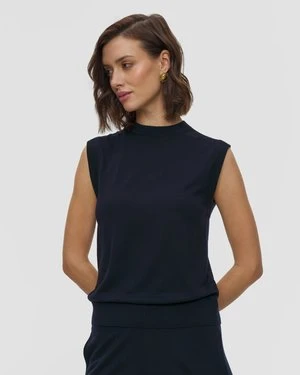 Wełniany Sweter Bez Rękawów Damski Allude