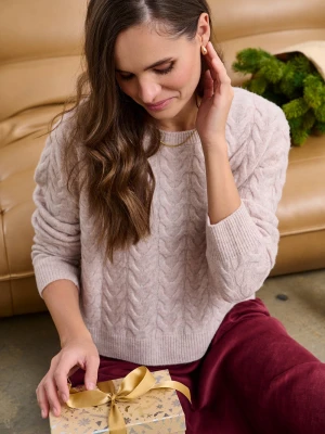 Wełniany sweter Oatmeal Latte XS