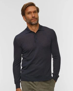 Wełniany Sweter Polo Męski Pashmere