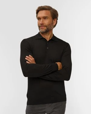 Wełniany Sweter Polo Męski Pashmere