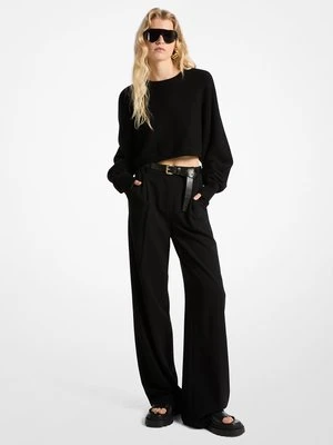 Wełniany sweter z wydłużonymi rękawami MICHAEL Michael Kors