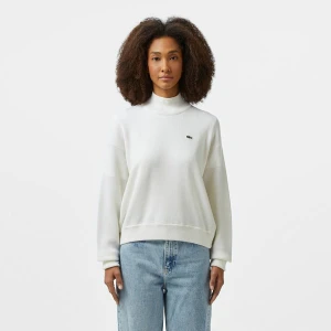 Wełniany sweter z wysokim kołnierzem Lacoste