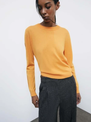 Wełniany sweterek „ESSENTIAL” z lureksowymi detalami PATRIZIA PEPE