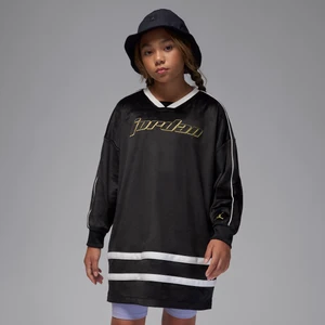 Welurowa sukienka dla dużych dzieci Jordan Mountainside - Czerń